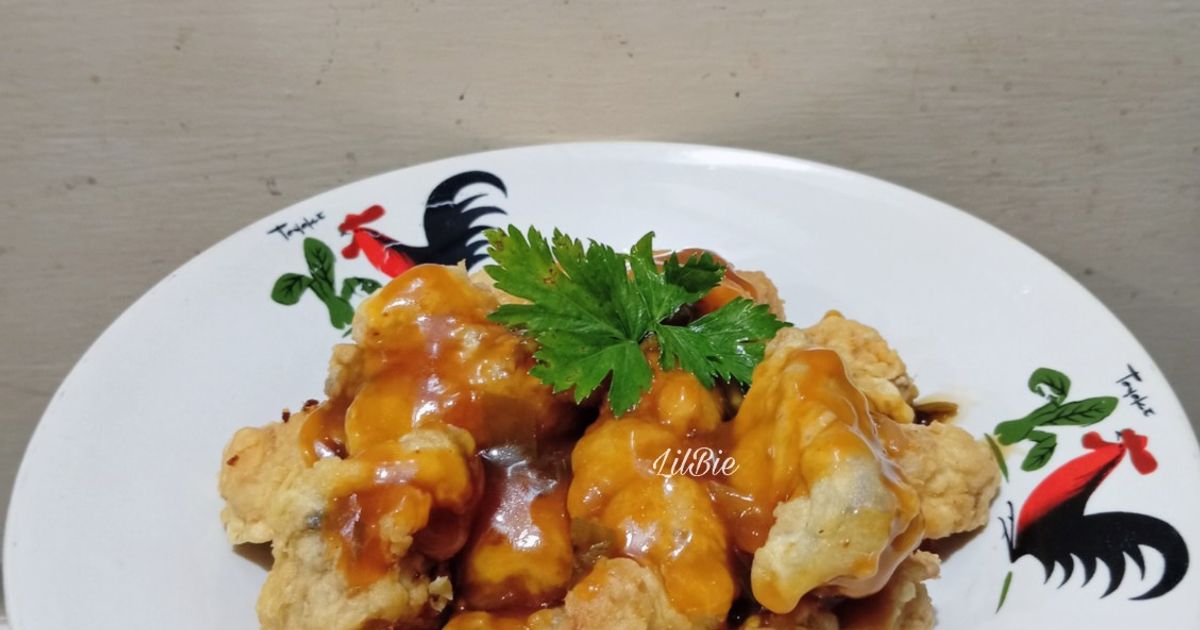 Tuna Fillet Goreng Tepung dengan Saus Asam Manis