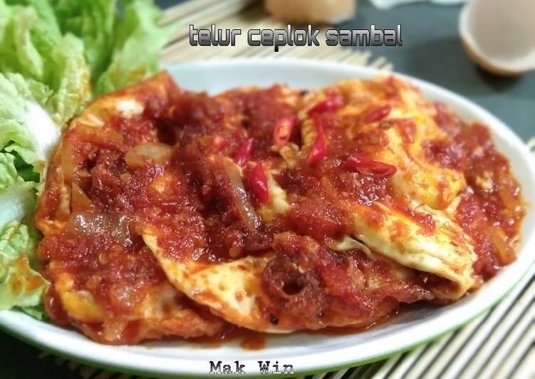 Resep masakan Telur ceplok sambal | Bahan Membuat Telur ceplok sambal Yang Paling Enak