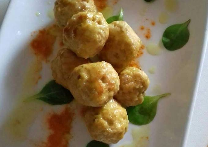 Modo semplice a Preparare Perfetto Polpettine alla curcuma