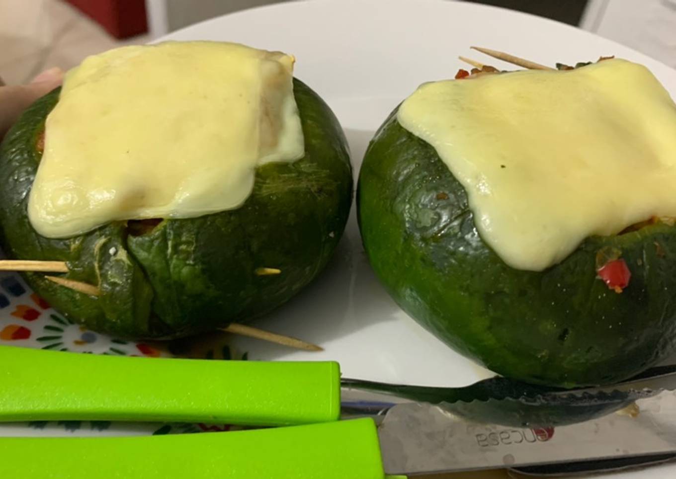 Zapallitos rellenos vegetarianos