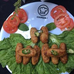 A picture of Bihari smoke kababs.