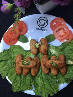 A picture of Bihari smoke kababs.