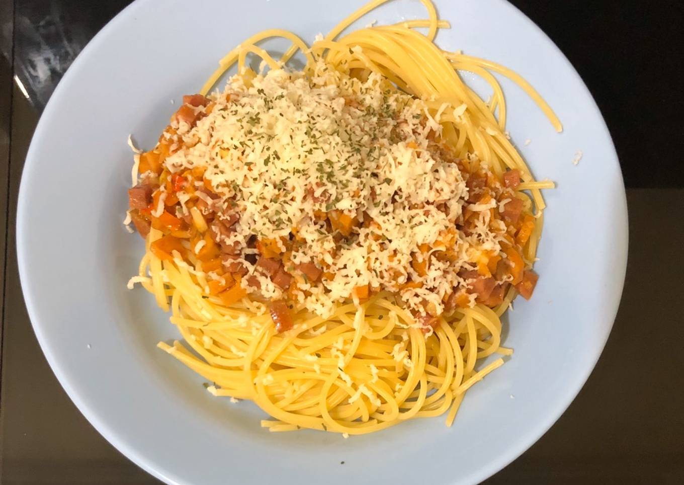 Spagetti bolongnese anti ribet