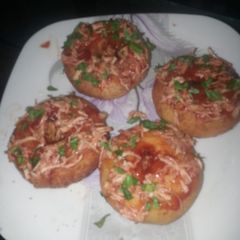 A picture of Chicken donuts.