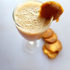 Chikoo milkshake A picture of Chikoo milkshake.