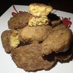 A picture of Yam patties.