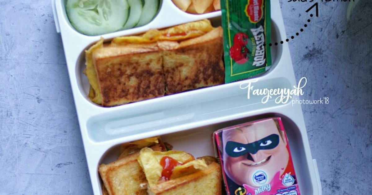 Menu Roti Anak Resep Bekal Anak Roti John Roti Tawar oleh Fauziyyah Hamis - Cookpad