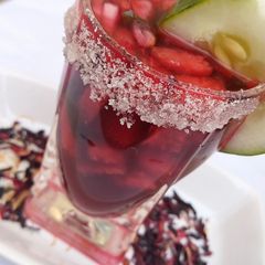A picture of Fruity zobo.