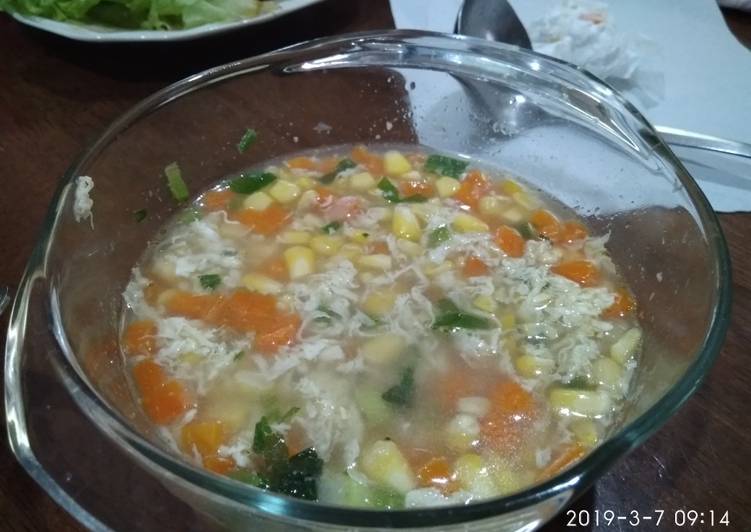 7 Resep: Soup jagung wortel +telur Anti Ribet!
