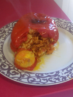 Una foto de Pimientos rellenos de arroz