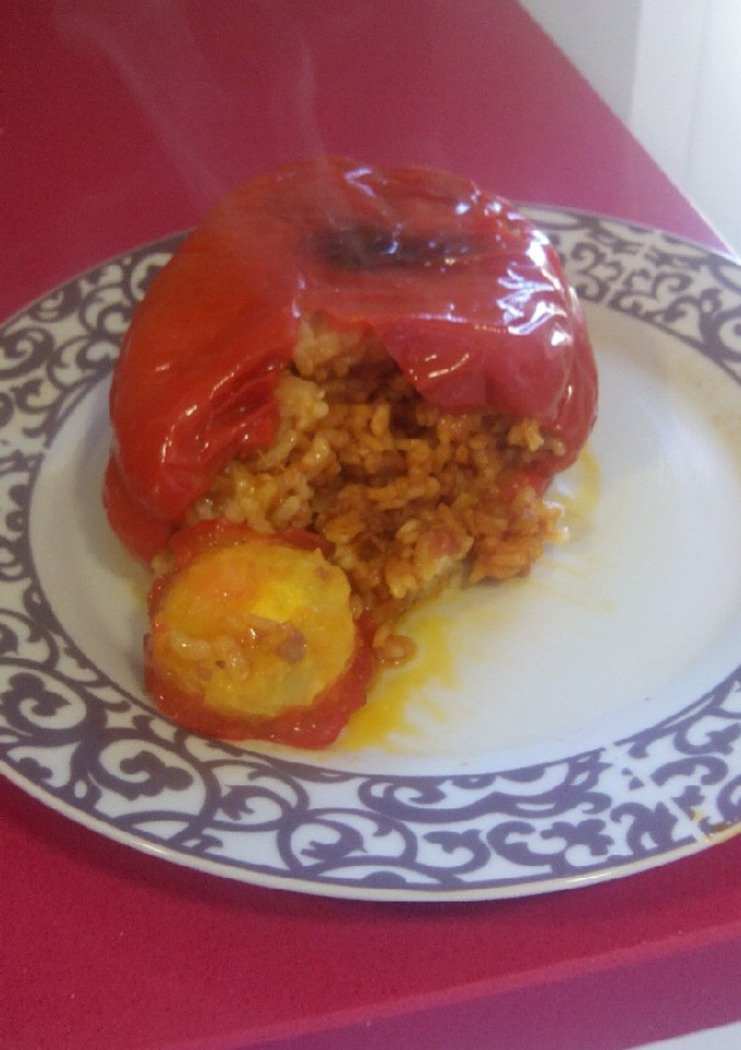 Una foto de Pimientos rellenos de arroz