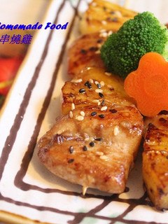 鳳梨串燒雞 的食譜成品照片