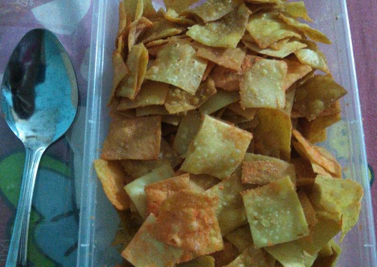 Cemilan kupang (kerupuk pangsit)🤤