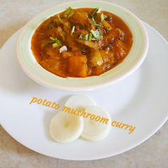 Potato Mushroom Curry A picture of Potato Mushroom Curry.