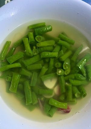 Foto resep Kacang Panjang Kuah Bening