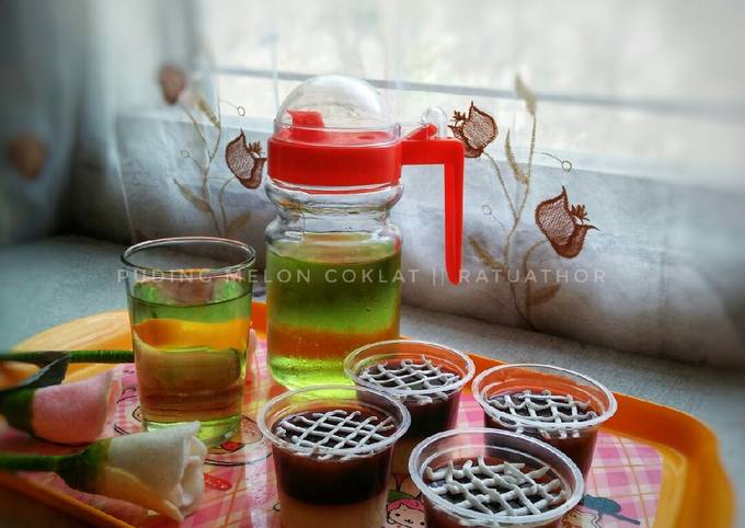 Puding Melon Coklat