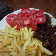 A picture of Spongy fries #endofyearchallenge.