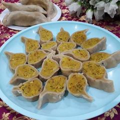 A picture of Dal pitha famous jharkhand cuisine.