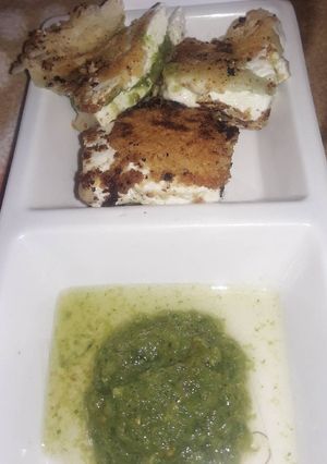 A picture of My innovative sandwich.