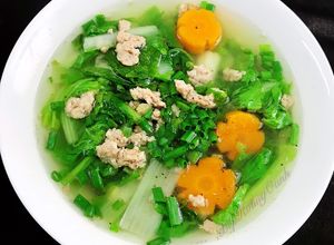 Hình của món Canh Cải Dúng Nấu Thịt.