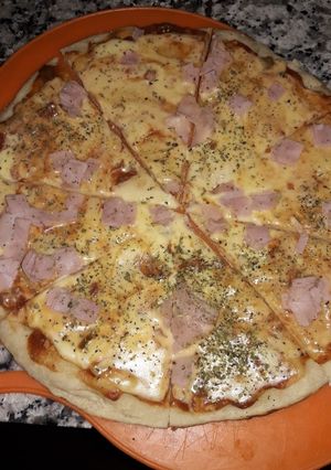 Una foto de Hoy pizza casera