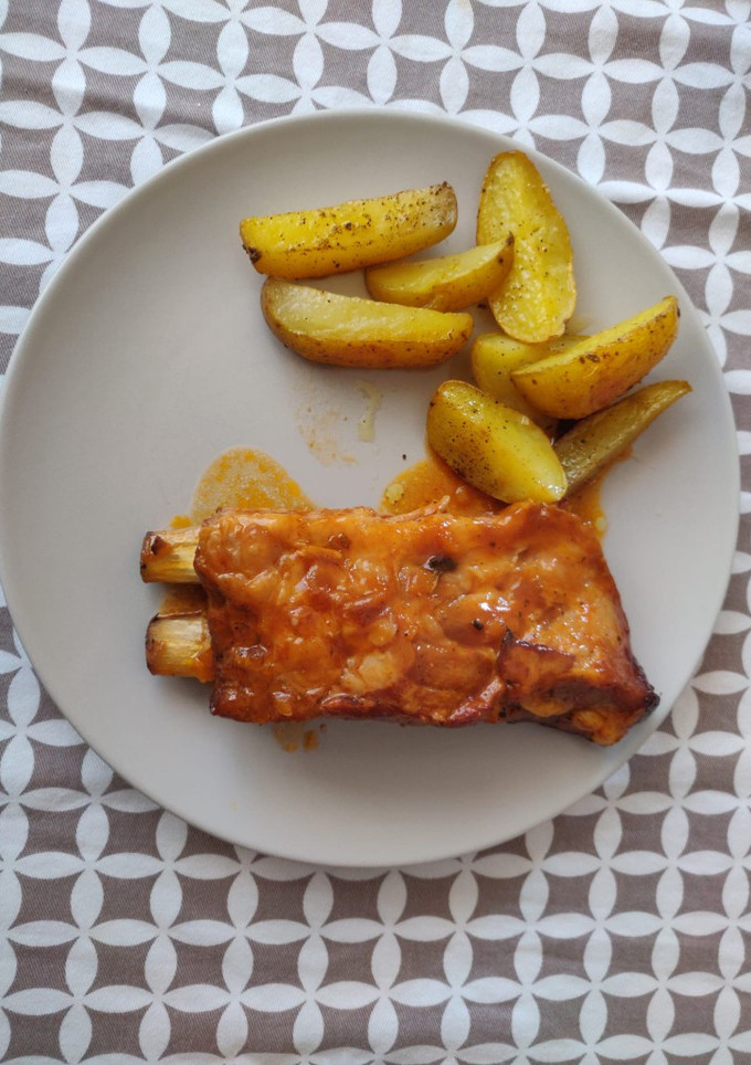 Una foto de Costillas Barbacoa al horno