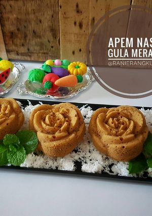 Foto resep 64. apem nasi gula merah