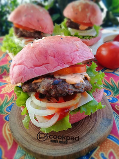 Foto resep Burger Baper homemade