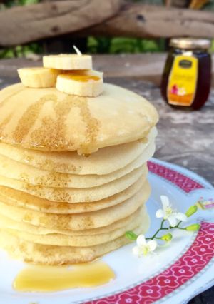Foto resep Fluffy Pancake with Honey