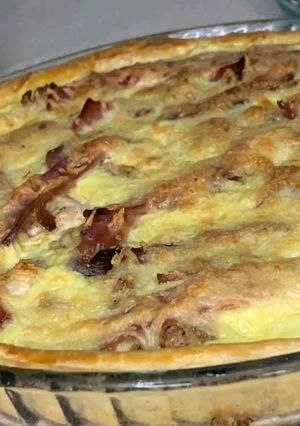 صورة لوصفة 🥧 كيش بعجينة مقرمشة🥧