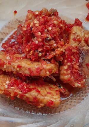 Foto resep Tempe balado with ikan asin