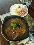 Sopa de hígados de pollo