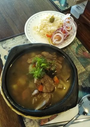 Una foto de Sopa de hígados de pollo
