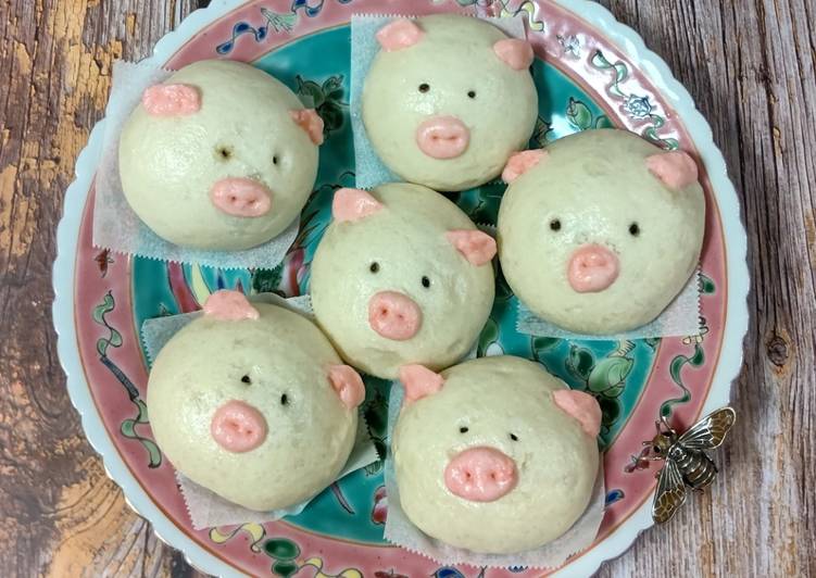 Easiest Way to Make Homemade ★Piglet meat bun★