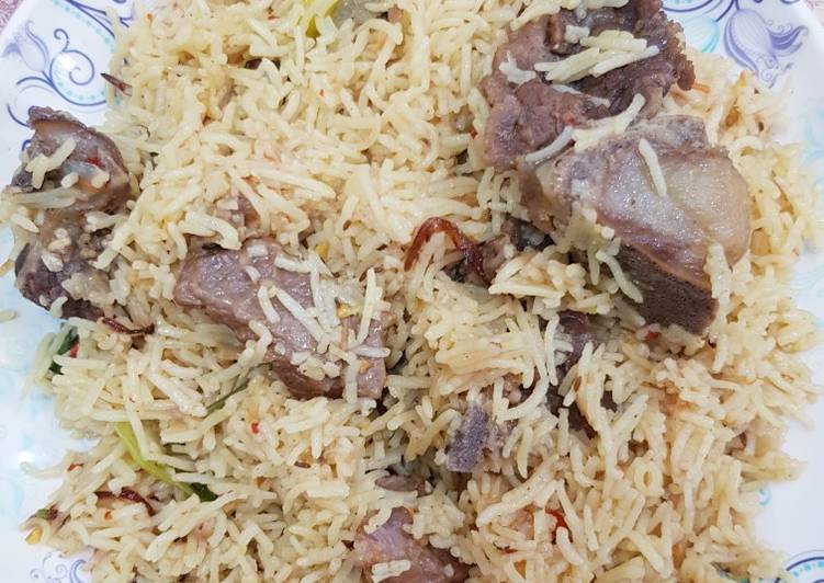 Simple Way to Make Homemade Beef yakhni pulao