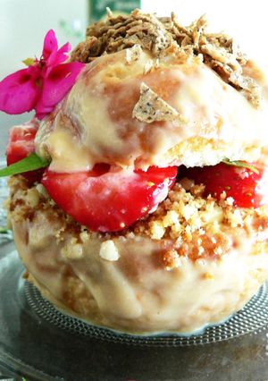 Une photo de Burger breton aux fraises