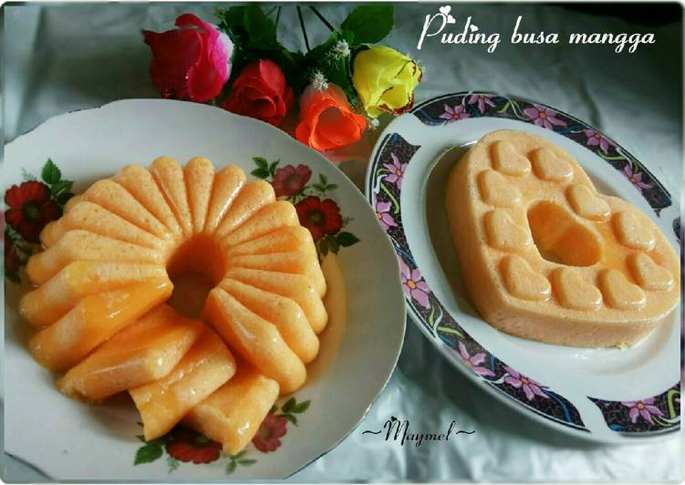Puding busa mangga