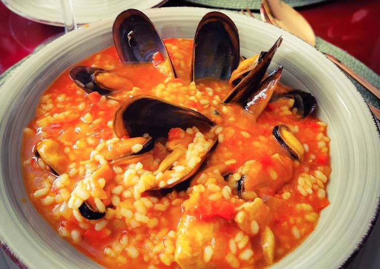 🍅Arroz caldoso con mejillones🍅