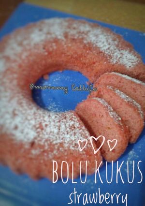 Foto resep Bolu strawberry kukus (1 egg