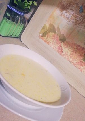 صورة لوصفة شوربة الدجاج بالكريمه والذره