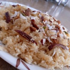 A picture of Gurh waley chawal.