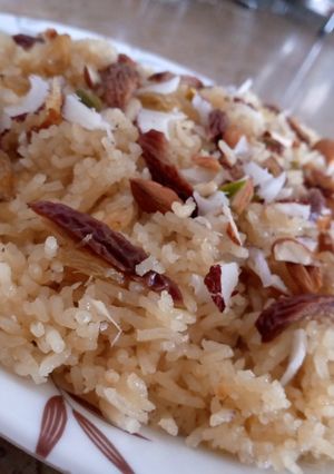 A picture of Gurh waley chawal.