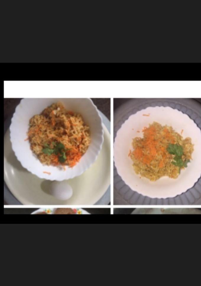முட்டை&காரட் நூடுல்ஸ்(2in 1)(egg noodles recipe in tamil) செய்முறை முக்கிய புகைப்படம்