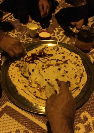 صورة لوصفة خبز على الفحم