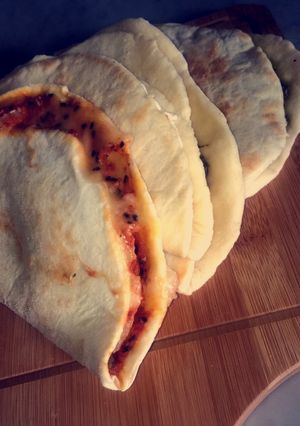 صورة لوصفة مناقيش على الصاج
