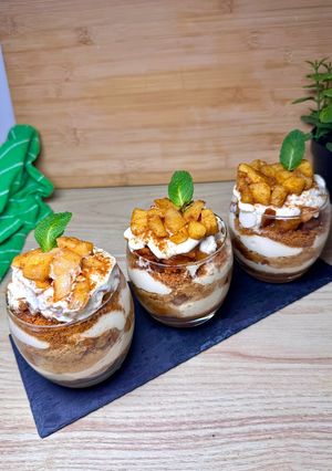 Une photo de Verrines Pommes Caramélisées