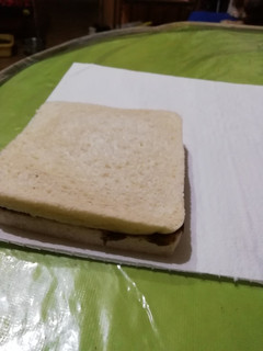 Una foto de Sándwich de crema de cacao, Tentempié saludable