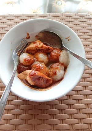 Foto resep Cilok kuah kacang