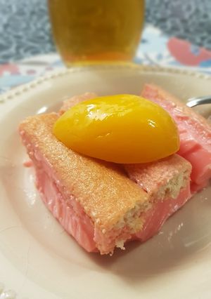 Una foto de Postre yoghurt light c/vainillas, frutilla y duraznos💎