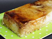 Una foto de pudín manzana